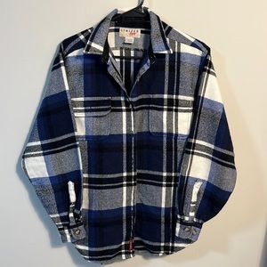 Vintage Limited Too Blue Flannel | Size small